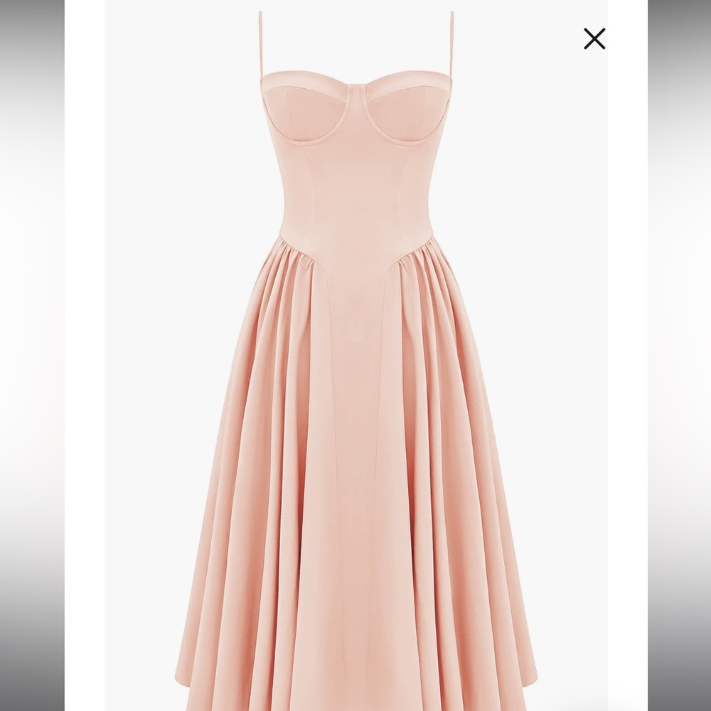 House of CB Samaria Corset Fit & Flare Dress